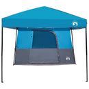 vidaXL Set Cort pentru Camping 2 pcs albastru Tafetă și Material