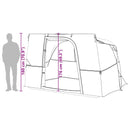 vidaXL Set Cort pentru Camping 2 pcs albastru Tafetă și Material