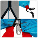vidaXL Set Cort pentru Camping 2 pcs albastru Tafetă și Material
