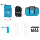 vidaXL Set Cort pentru Camping 2 pcs albastru Tafetă și Material