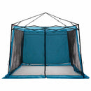 vidaXL Set Cort pentru Camping 2 pcs albastru Tafetă și Material