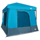 vidaXL Set Cort pentru Camping 2 pcs albastru Tafetă și Material