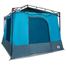 vidaXL Set Cort pentru Camping 2 pcs albastru Tafetă și Material