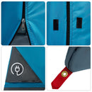 vidaXL Set Cort pentru Camping 2 pcs albastru Tafetă și Material