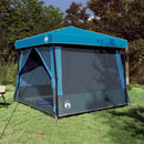 vidaXL Set Cort pentru Camping 2 pcs albastru Tafetă și Material