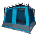 vidaXL Set Cort pentru Camping 2 pcs albastru Tafetă și Material