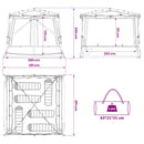 vidaXL Set Cort pentru Camping 2 pcs albastru Tafetă și Material