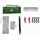 vidaXL Set Cort pentru Camping 2 pcs Verde Tafetă și Material