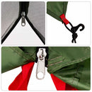vidaXL Set Cort pentru Camping 2 pcs Verde Tafetă și Material