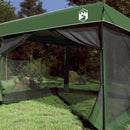 vidaXL Set Cort pentru Camping 2 pcs Verde Tafetă și Material