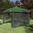 vidaXL Set Cort pentru Camping 2 pcs Verde Tafetă și Material