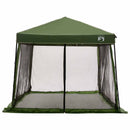 vidaXL Set Cort pentru Camping 2 pcs Verde Tafetă și Material