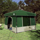 vidaXL Set Cort pentru Camping 2 pcs Verde Tafetă și Material