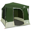 vidaXL Set Cort pentru Camping 2 pcs Verde Tafetă și Material