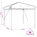 vidaXL Set Cort pentru Camping 2 pcs Verde Tafetă și Material