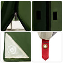 vidaXL Set Cort pentru Camping 2 pcs Verde Tafetă și Material
