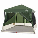 vidaXL Set Cort pentru Camping 2 pcs Verde Tafetă și Material