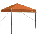 vidaXL Set Cort pentru Camping 2 pcs Portocaliu Tafetă și Material