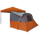 vidaXL Set Cort pentru Camping 2 pcs Portocaliu Tafetă și Material