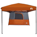 vidaXL Set Cort pentru Camping 2 pcs Portocaliu Tafetă și Material