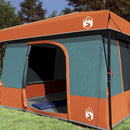vidaXL Set Cort pentru Camping cu acoperiș 2 pcs Gri și Portocalie