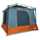 vidaXL Set Cort pentru Camping cu acoperiș 2 pcs Gri și Portocalie