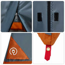 vidaXL Set Cort pentru Camping cu acoperiș 2 pcs Gri și Portocalie
