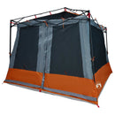 vidaXL Set Cort pentru Camping cu acoperiș 2 pcs Gri și Portocalie