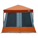vidaXL Set Cort pentru Camping cu acoperiș 2 pcs Gri și Portocalie