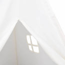 vidaXL Cort Teepee Alb 120 x 120 x 150 cm Țesătură și Plastic