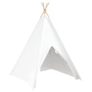 vidaXL Cort Teepee Alb 120 x 120 x 150 cm Țesătură și Plastic