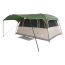 vidaXL Cort tunel verde 366 x 244 x 198 cm poliester si otel