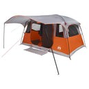 vidaXL Cort tunel cu acoperis gri si portocalie 366 x 244 x 198 cm