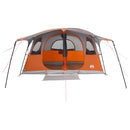 vidaXL Cort tunel cu acoperis gri si portocalie 366 x 244 x 198 cm