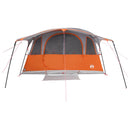 vidaXL Cort tunel cu acoperis gri si portocalie 366 x 244 x 198 cm