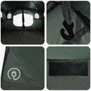 vidaXL Cort tunel verde army 366 x 244 x 198 cm poliester si otel