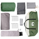vidaXL Cort tunel verde 427 x 305 x 205 cm poliester si otel