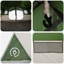 vidaXL Cort tunel verde 427 x 305 x 205 cm poliester si otel