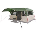vidaXL Cort tunel verde 427 x 305 x 205 cm poliester si otel