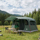 vidaXL Cort tunel verde army 427 x 305 x 205 cm poliester si otel