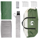 vidaXL Cort de familie verde 487 x 340 x 216 cm poliester si otel