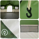 vidaXL Cort de familie verde 487 x 340 x 216 cm poliester si otel