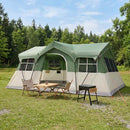 vidaXL Cort de familie verde 487 x 340 x 216 cm poliester si otel