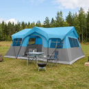 vidaXL Cort de familie albastru 487 x 340 x 216 cm poliester si otel