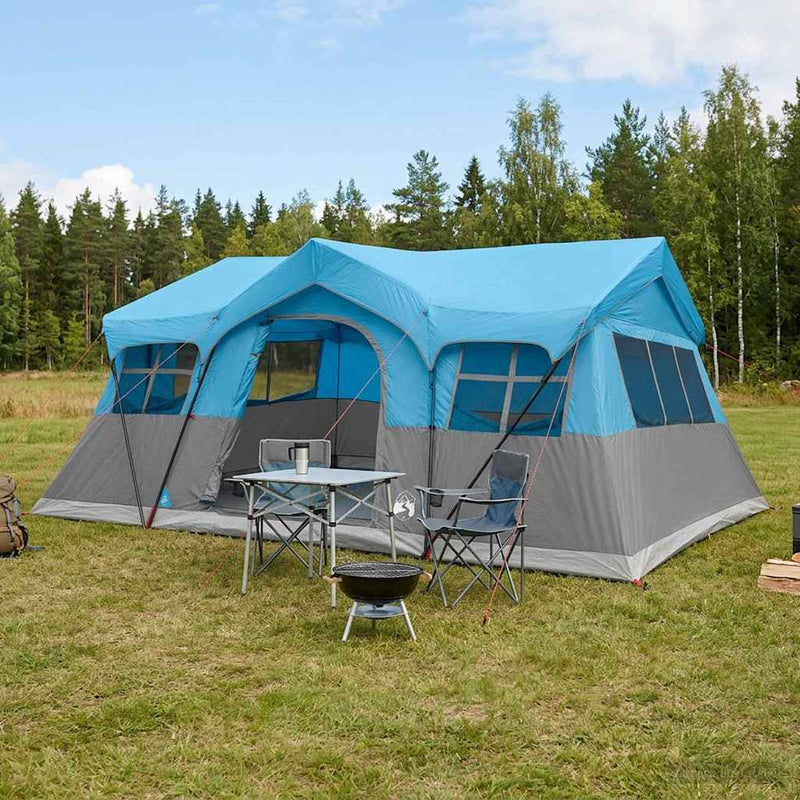 vidaXL Cort de familie albastru 487 x 340 x 216 cm poliester si otel