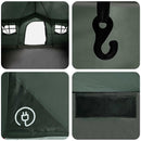 vidaXL Cort de familie verde army 487 x 340 x 216 cm poliester si otel