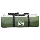 vidaXL Cort tunel verde 370 x 275 x 210 cm poliester si otel