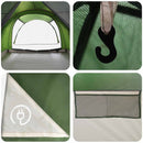 vidaXL Cort tunel verde 370 x 275 x 210 cm poliester si otel