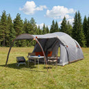 vidaXL Cort tunel cu acoperis gri si portocalie 370 x 275 x 210 cm