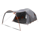 vidaXL Cort tunel cu acoperis gri si portocalie 370 x 275 x 210 cm